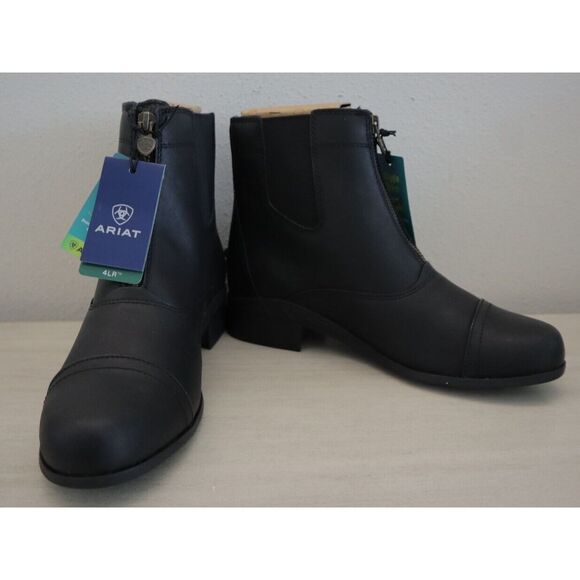 Ariat 10015198 Kids' Sz 5M Women's Sz 6-6.5 Black Scout Zip Paddock Boots - Picture 2 of 16